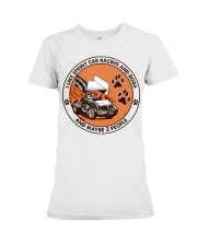 i like dog sprint car racing Premium Fit Ladies Tee tile