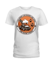 i like dog sprint car racing Ladies T-Shirt tile