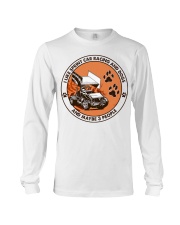 i like dog sprint car racing Long Sleeve Tee tile