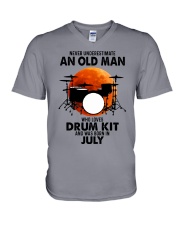 drum kit olm 07 V-Neck T-Shirt tile