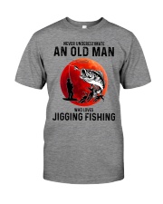 never-jigging-fishing-oldman Premium Fit Mens Tee tile
