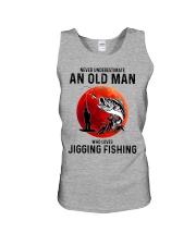 never-jigging-fishing-oldman Unisex Tank tile