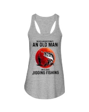 never-jigging-fishing-oldman Ladies Flowy Tank tile