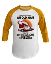dirt track racing olm 11 Baseball Tee tile