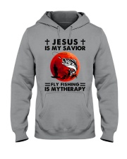jesus--fly-fishing Hooded Sweatshirt tile