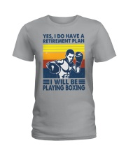 Boxing Retirement Plan Ladies T-Shirt tile