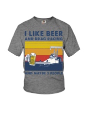 like beer and drag racing Youth T-Shirt tile