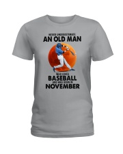 11 baseball olm Ladies T-Shirt tile