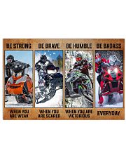 Sledding be strong poster 36x24 Poster front