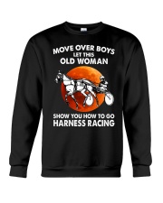 move over boys harness racing Crewneck Sweatshirt tile