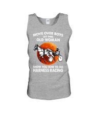 move over boys harness racing Unisex Tank tile
