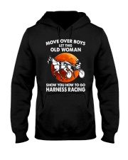 move over boys harness racing Hooded Sweatshirt tile