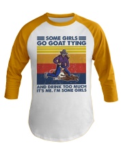 goat-tying--some-girl Baseball Tee tile