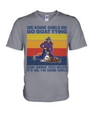goat-tying--some-girl V-Neck T-Shirt tile