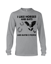 I Like Horses and bats Long Sleeve Tee tile