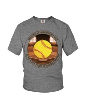 SCHOOL IS soft ball field Youth T-Shirt tile