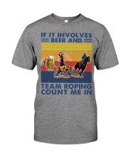 beer-involves team-roping Premium Fit Mens Tee tile