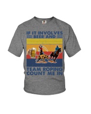 beer-involves team-roping Youth T-Shirt tile