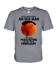 parachuting olm 02 V-Neck T-Shirt tile
