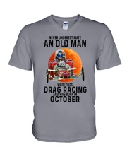 drag racing olm 10 V-Neck T-Shirt tile
