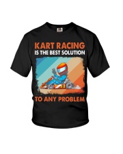 kart racing best solution Youth T-Shirt tile