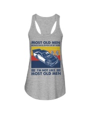 most old men Dirt track racing Ladies Flowy Tank tile