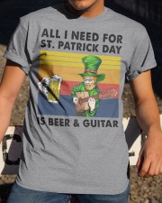 all i need guitar st patrick Classic T-Shirt apparel-classic-tshirt-lifestyle-28