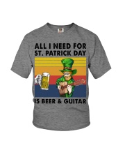 all i need guitar st patrick Youth T-Shirt tile