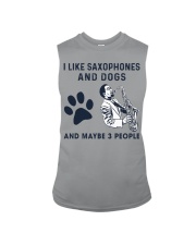 I Like Saxophones And Dogs Sleeveless Tee tile