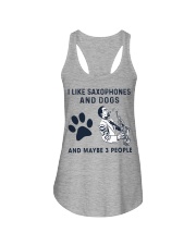 I Like Saxophones And Dogs Ladies Flowy Tank tile