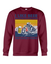 motorcycle drag racing like beer Crewneck Sweatshirt tile