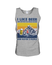 motorcycle drag racing like beer Unisex Tank tile