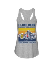 motorcycle drag racing like beer Ladies Flowy Tank tile