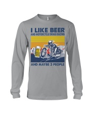 motorcycle drag racing like beer Long Sleeve Tee tile