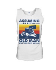 sprint-car-racing-assuming-old-man Unisex Tank tile