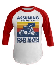 sprint-car-racing-assuming-old-man Baseball Tee tile