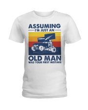 sprint-car-racing-assuming-old-man Ladies T-Shirt tile