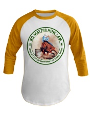 no-matter-barrel-racing1 Baseball Tee tile