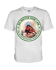 no-matter-barrel-racing1 V-Neck T-Shirt tile