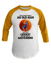 11 cricket olm Baseball Tee tile