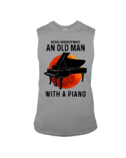 Piano never old man Sleeveless Tee tile