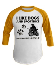 like dog sportbike Baseball Tee tile