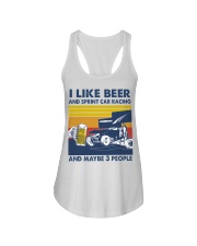 sprint car racing-like beer Ladies Flowy Tank tile
