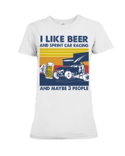 sprint car racing-like beer Premium Fit Ladies Tee tile