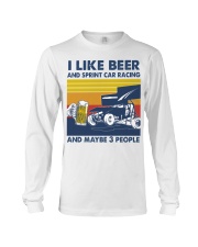 sprint car racing-like beer Long Sleeve Tee tile
