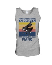 piano never olm vintage Unisex Tank tile