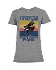 piano never olm vintage Premium Fit Ladies Tee tile