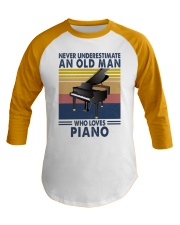 piano never olm vintage Baseball Tee tile