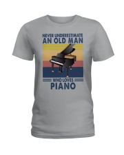 piano never olm vintage Ladies T-Shirt tile