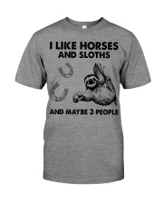 i like horses and sloths Premium Fit Mens Tee tile